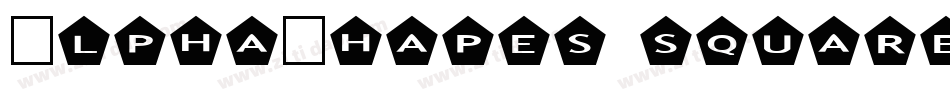AlphaShapes squares字体转换